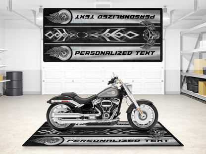 Motorcycle Mat For Cruiser Motorcycle "The Lord of Cool" - MM7308 - Howling Moto