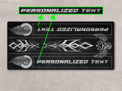 Motorcycle Mat For Cruiser Motorcycle "The Lord of Cool" - MM7308 - Howling Moto