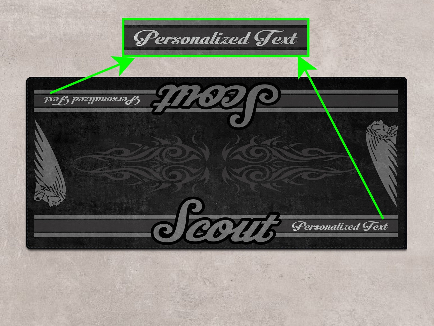 Designed Pit Mat for Indian Scout Rogue Sixty Motorcycle - MM7324 - Howling Moto