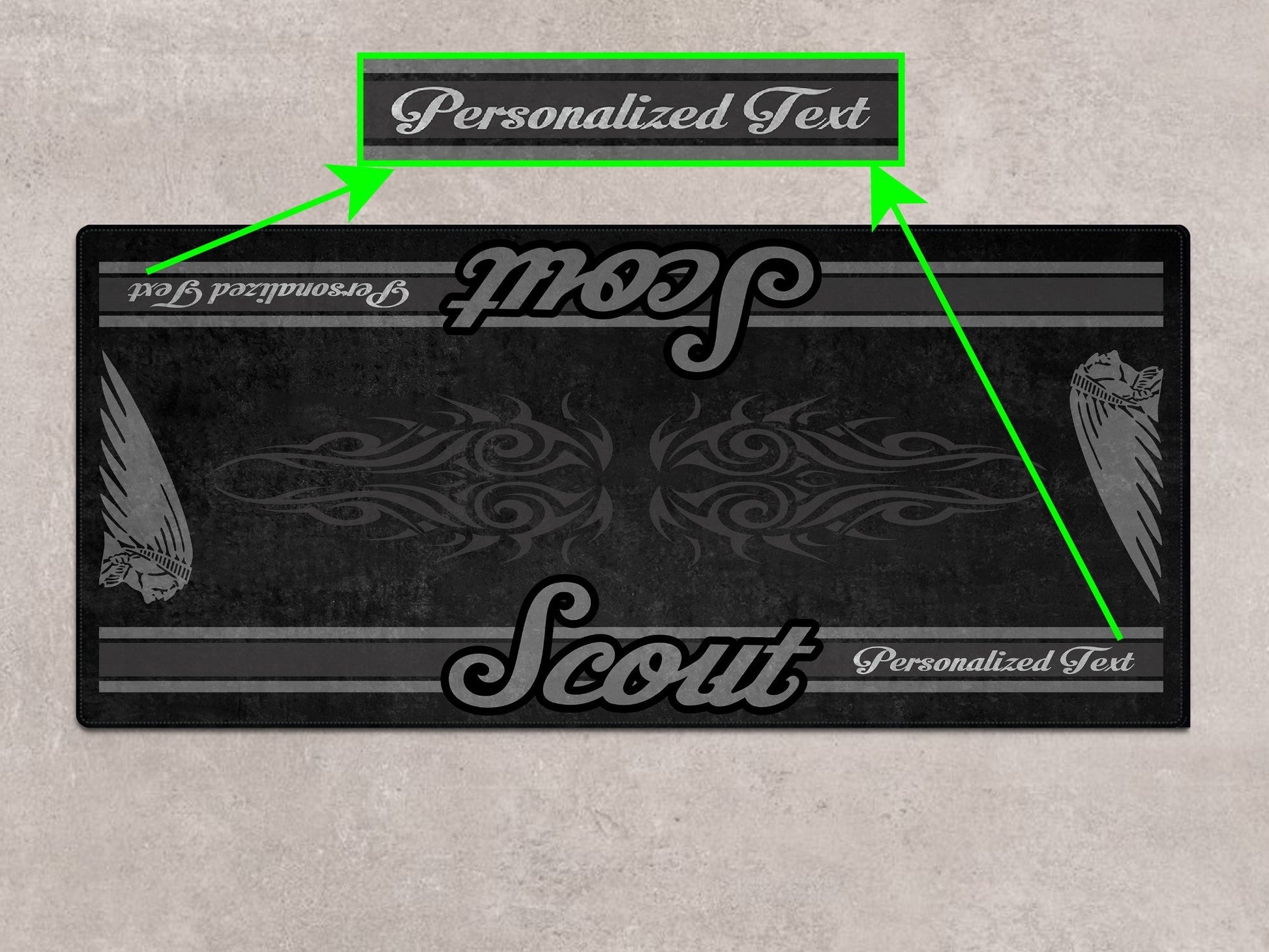Designed Pit Mat for Indian Scout Rogue Sixty Motorcycle - MM7324 - Howling Moto