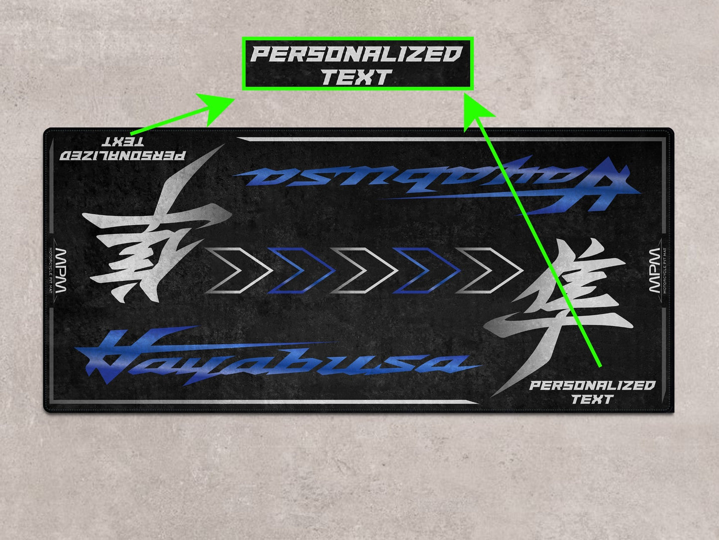 MPM Motorcycle Mat for Suzuki Hayabusa - MM7129 - Howling Moto