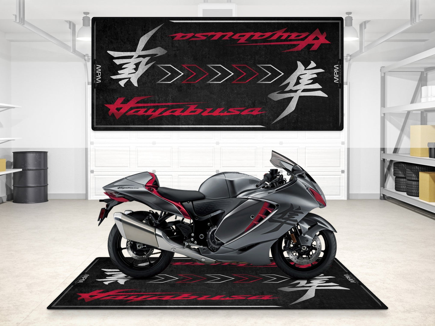 MPM Motorcycle Mat for Suzuki Hayabusa - MM7129 - Howling Moto