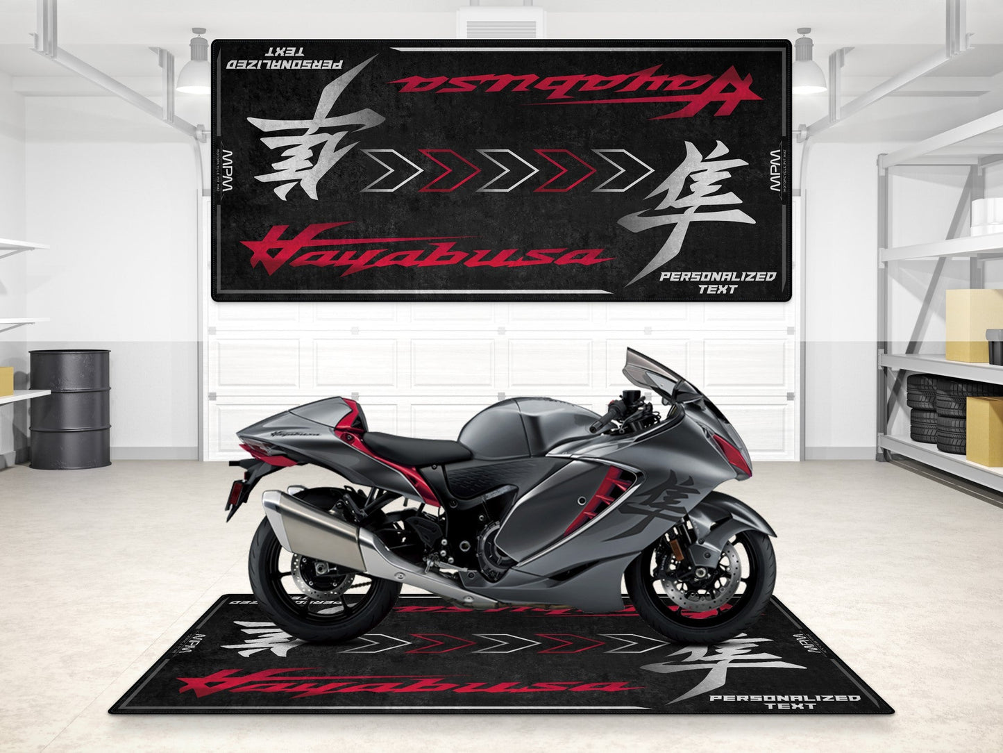 MPM Motorcycle Mat for Suzuki Hayabusa - MM7129 - Howling Moto