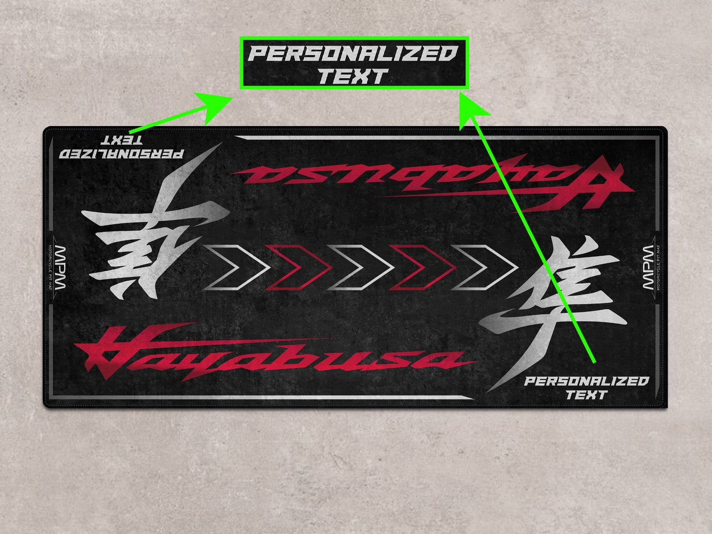 MPM Motorcycle Mat for Suzuki Hayabusa - MM7129 - Howling Moto