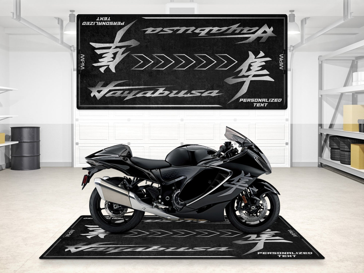MPM Motorcycle Mat for Suzuki Hayabusa - MM7129 - Howling Moto