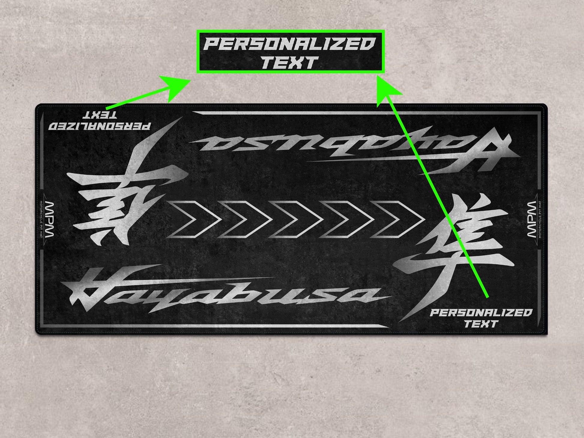 MPM Motorcycle Mat for Suzuki Hayabusa - MM7129 - Howling Moto