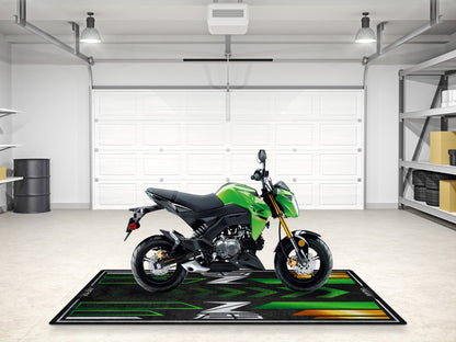 Designed Pit Mat for Kawasaki Z125 Motorcycle - MM7408 - Howling Moto