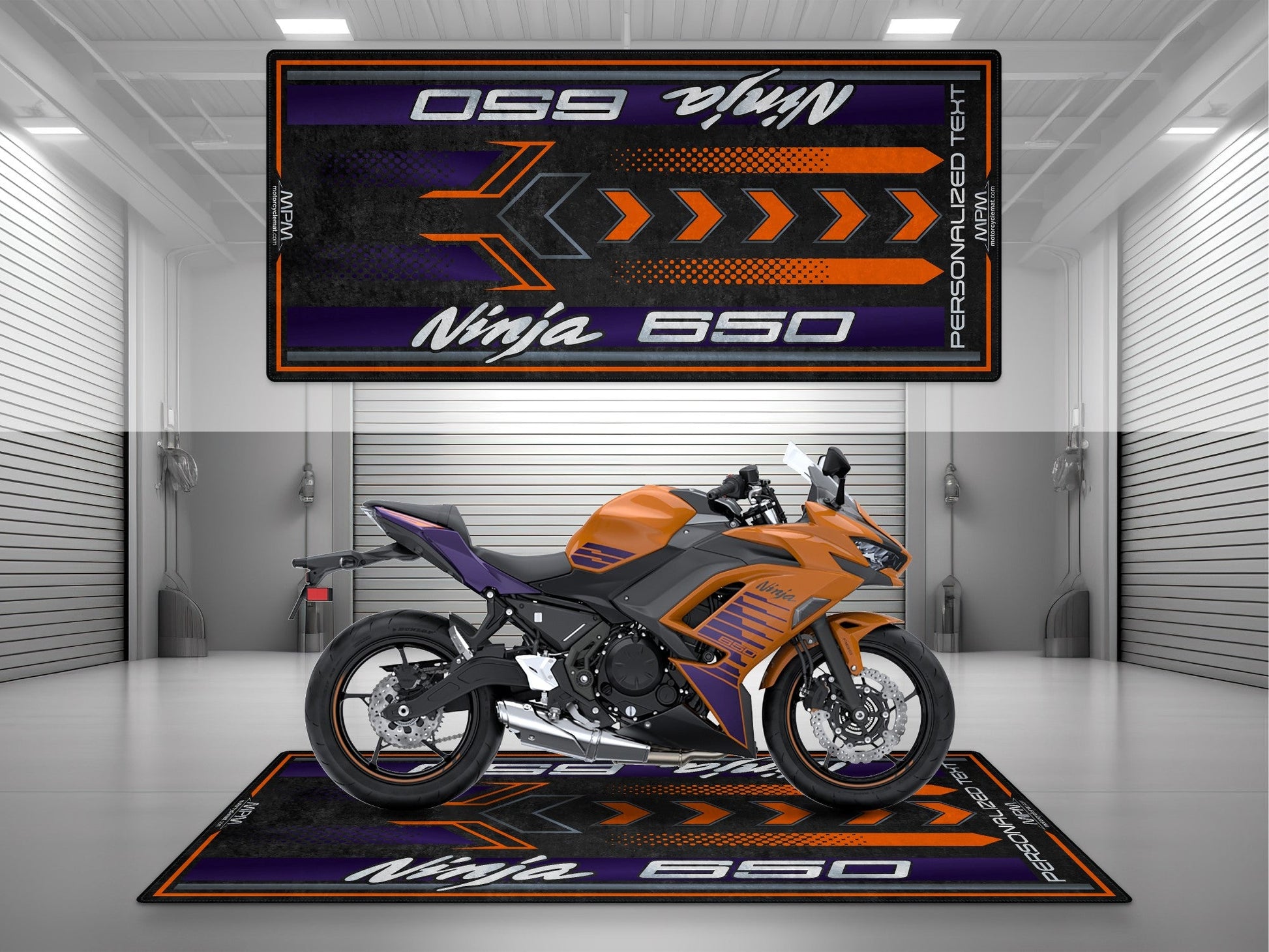MPM Motorcycle Mat for Kawasaki Ninja 650 - MM7388 - Howling Moto