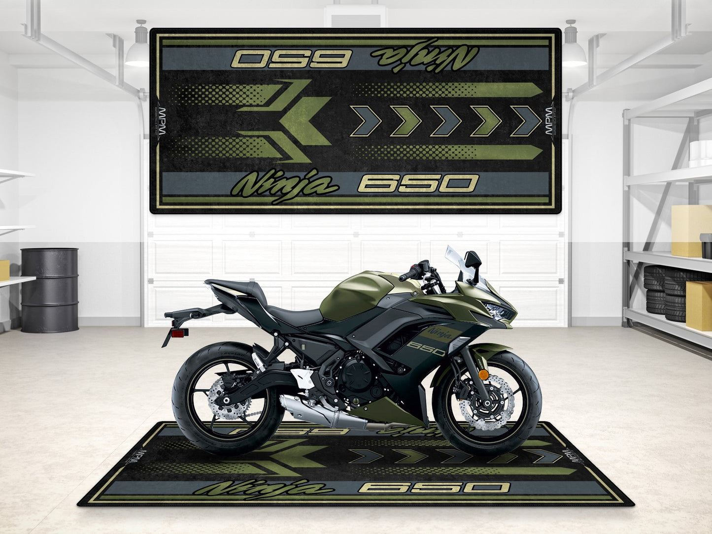 MPM Motorcycle Mat for Kawasaki Ninja 650 - MM7388 - Howling Moto