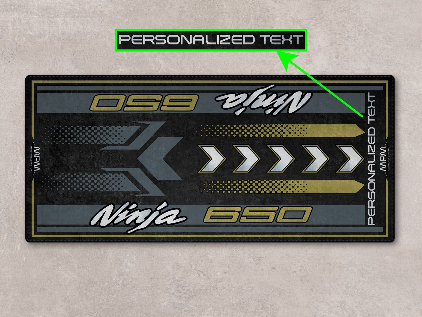 MPM Motorcycle Mat for Kawasaki Ninja 650 - MM7388 - Howling Moto