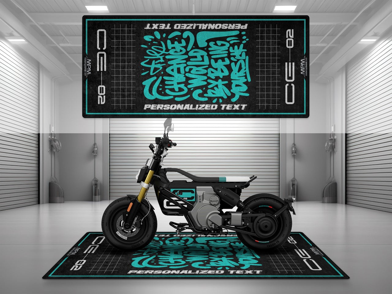 Motorcycle Mat for BMW CE02 Motorcycle - MM4102 - Howling Moto