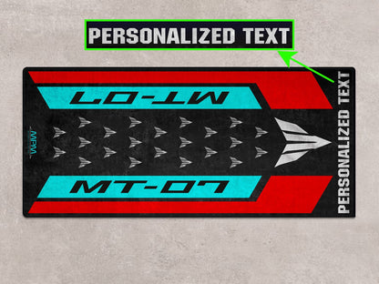 Designed Pit Mat for Yamaha MT-07 Motorcycle - MM7119 - Howling Moto