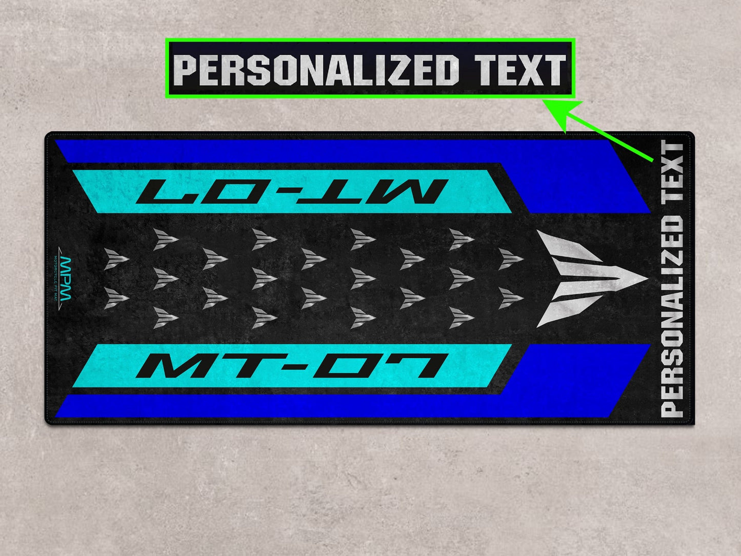 Designed Pit Mat for Yamaha MT-07 Motorcycle - MM7119 - Howling Moto