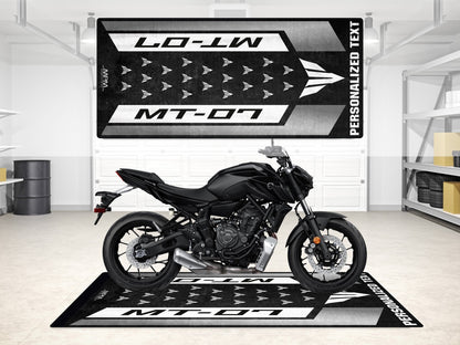 Designed Pit Mat for Yamaha MT-07 Motorcycle - MM7119 - Howling Moto