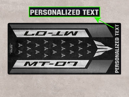 Designed Pit Mat for Yamaha MT-07 Motorcycle - MM7119 - Howling Moto