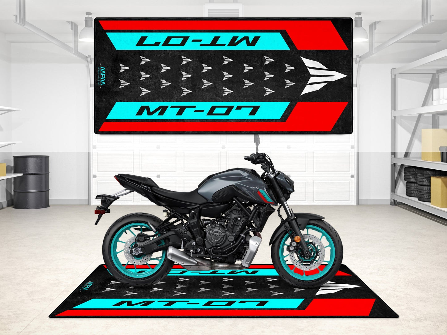 MPM Motorcycle Mat for Yamaha MT-07 - MM7119 - Howling Moto