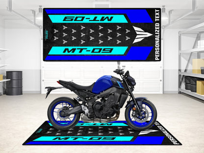 Designed Pit Mat for Yamaha MT-09 Motorcycle - MM7117 - Howling Moto