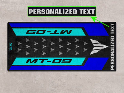 Designed Pit Mat for Yamaha MT-09 Motorcycle - MM7117 - Howling Moto