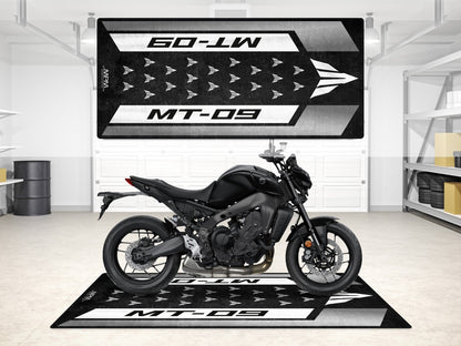 Designed Pit Mat for Yamaha MT-09 Motorcycle - MM7117 - Howling Moto
