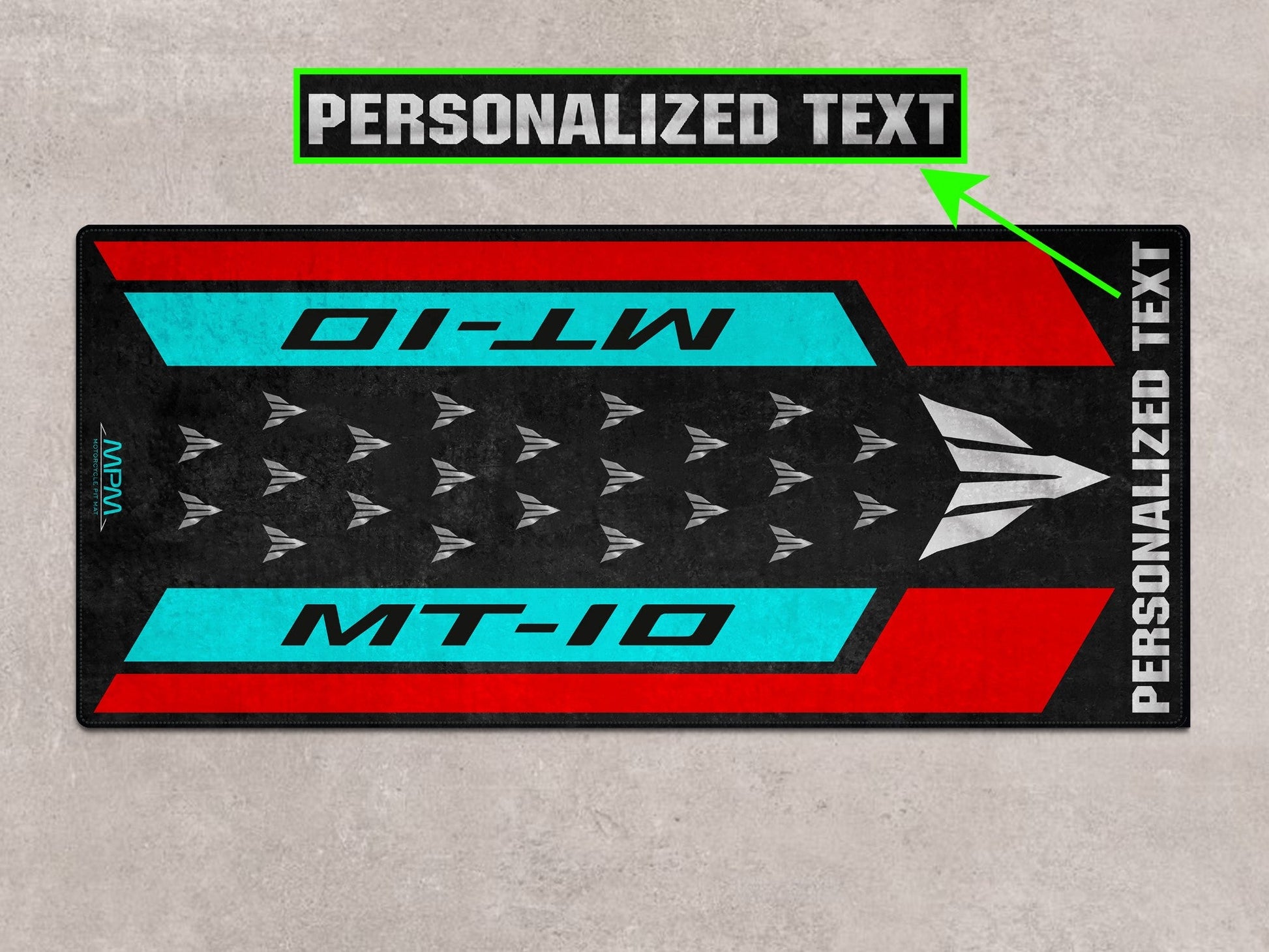 Designed Pit Mat for Yamaha MT-10 Motorcycle - MM7115 - Howling Moto