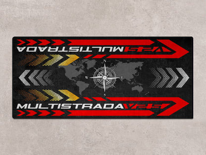Designed Pit Mat for Ducati Multistrada V2 S Motorcycle - MM7163 - Howling Moto