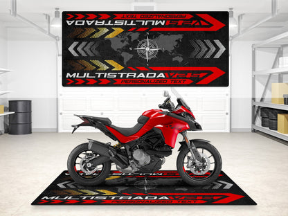 Designed Pit Mat for Ducati Multistrada V2 S Motorcycle - MM7163 - Howling Moto