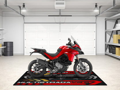 Designed Pit Mat for Ducati Multistrada V2 S Motorcycle - MM7163 - Howling Moto