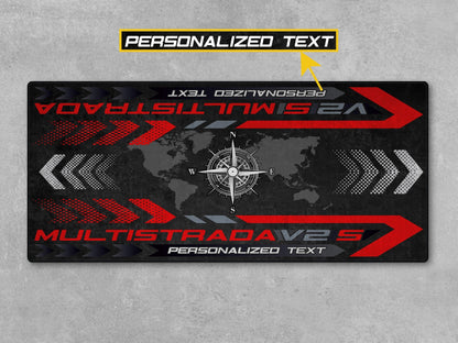 Designed Pit Mat for Ducati Multistrada V2 S Motorcycle - MM7163 - Howling Moto