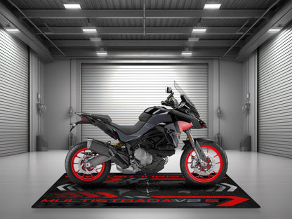Designed Pit Mat for Ducati Multistrada V2 S Motorcycle - MM7163 - Howling Moto