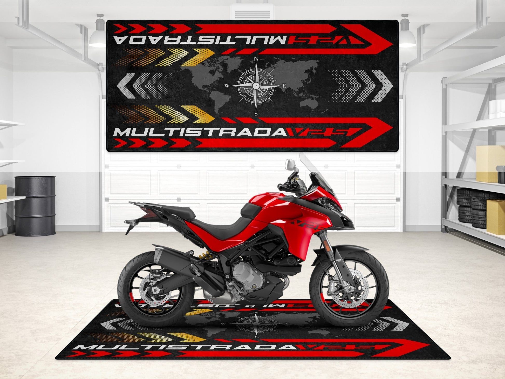MPM Motorcycle Mat for Ducati Multistrada V2 S - MM7163 - Howling Moto