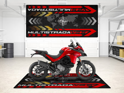 MPM Motorcycle Mat for Ducati Multistrada V2 S - MM7163 - Howling Moto