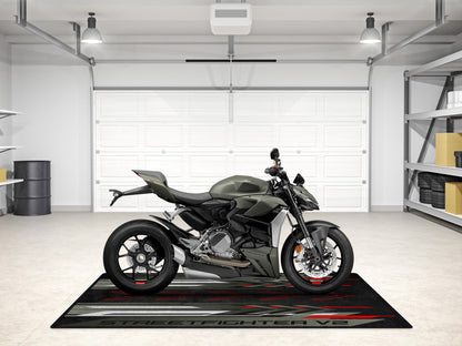 Designed Pit Mat for Ducati Streetfighter V2 Motorcycle - MM7258 - Howling Moto