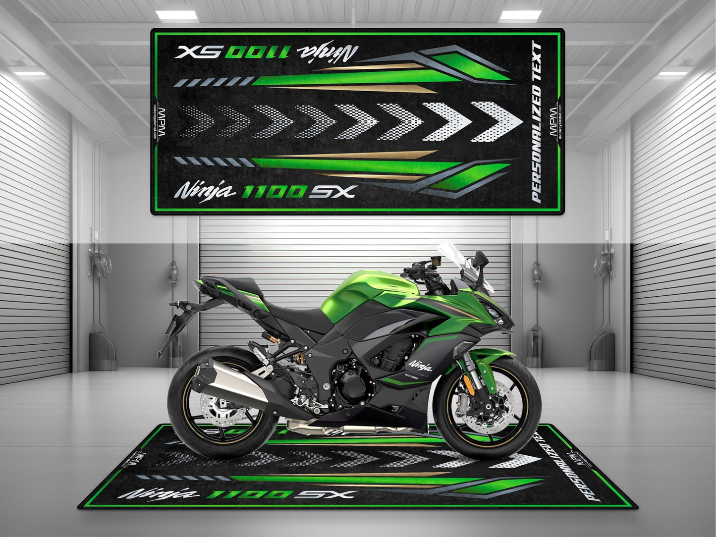 MPM Motorcycle Mat for Kawasaki Ninja 1100 SX - MM4228 - Howling Moto