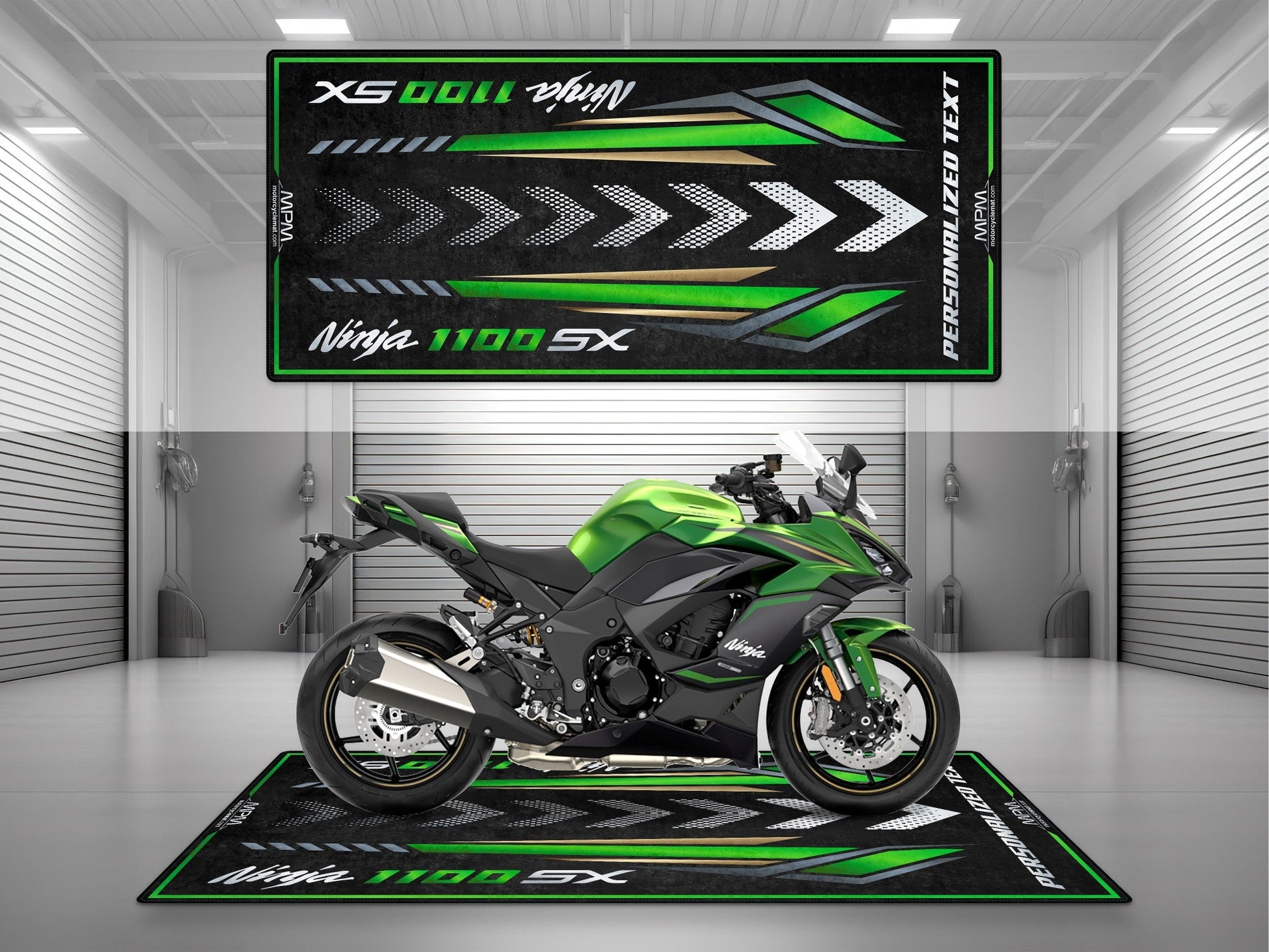MPM Motorcycle Mat for Kawasaki Ninja 1100 SX - MM4228 - Howling Moto