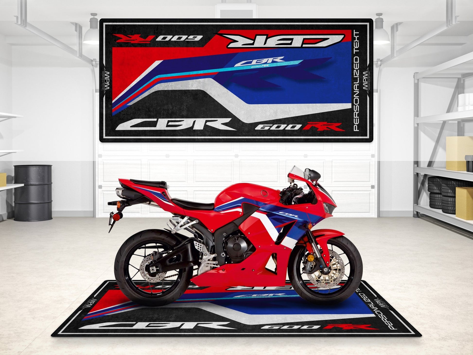 Designed Pit Mat for Honda CBR 600RR Motorcycle - MM7443 - Howling Moto