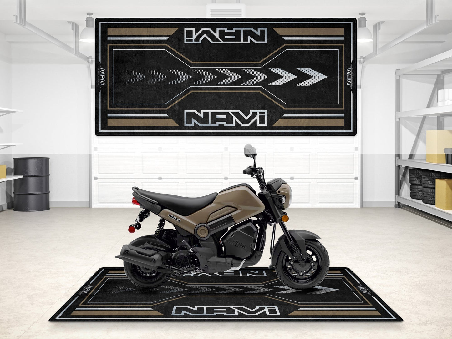 Designed Pit Mat for Honda Navi Motorcycle - MM7459 - Howling Moto