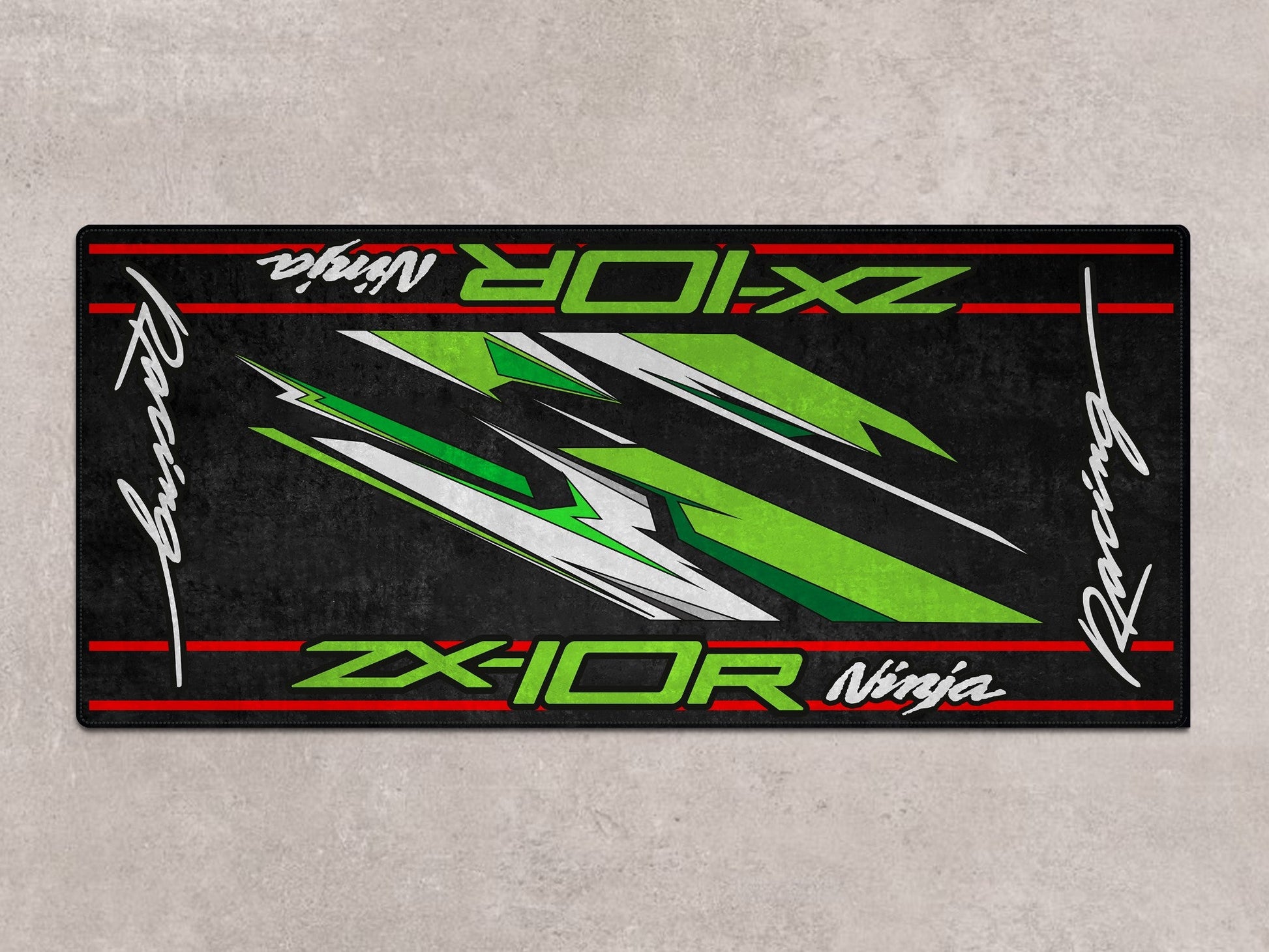 Designed Pit Mat for Kawasaki ZX-10R Motorcycle - MM7250 - Howling Moto