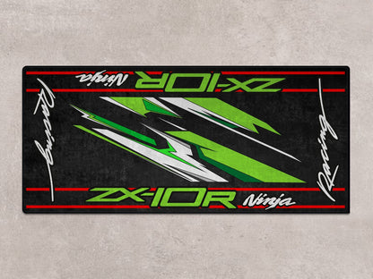 Designed Pit Mat for Kawasaki ZX-10R Motorcycle - MM7250 - Howling Moto