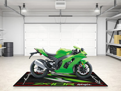 Designed Pit Mat for Kawasaki ZX-10R Motorcycle - MM7250 - Howling Moto