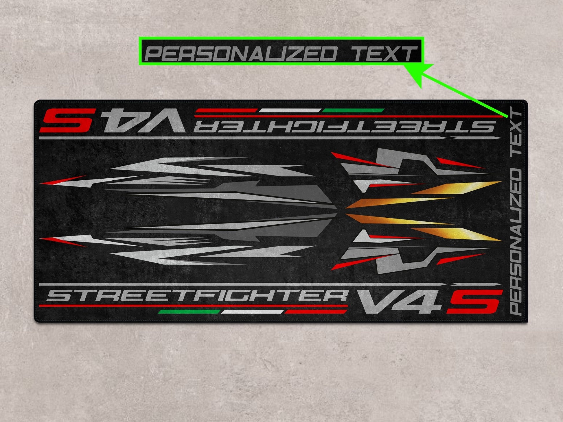 Designed Pit Mat for Ducati Streetfighter V4 S Motorcycle - MM7260 - Howling Moto