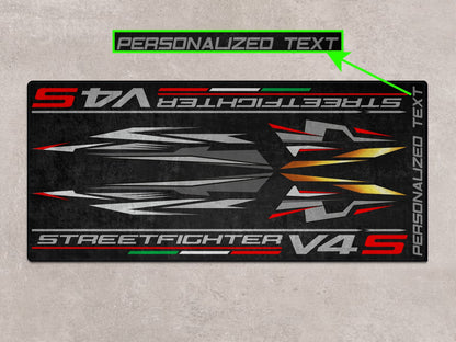Designed Pit Mat for Ducati Streetfighter V4 S Motorcycle - MM7260 - Howling Moto