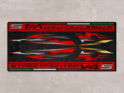 Designed Pit Mat for Ducati Streetfighter V4 S Motorcycle - MM7260 - Howling Moto