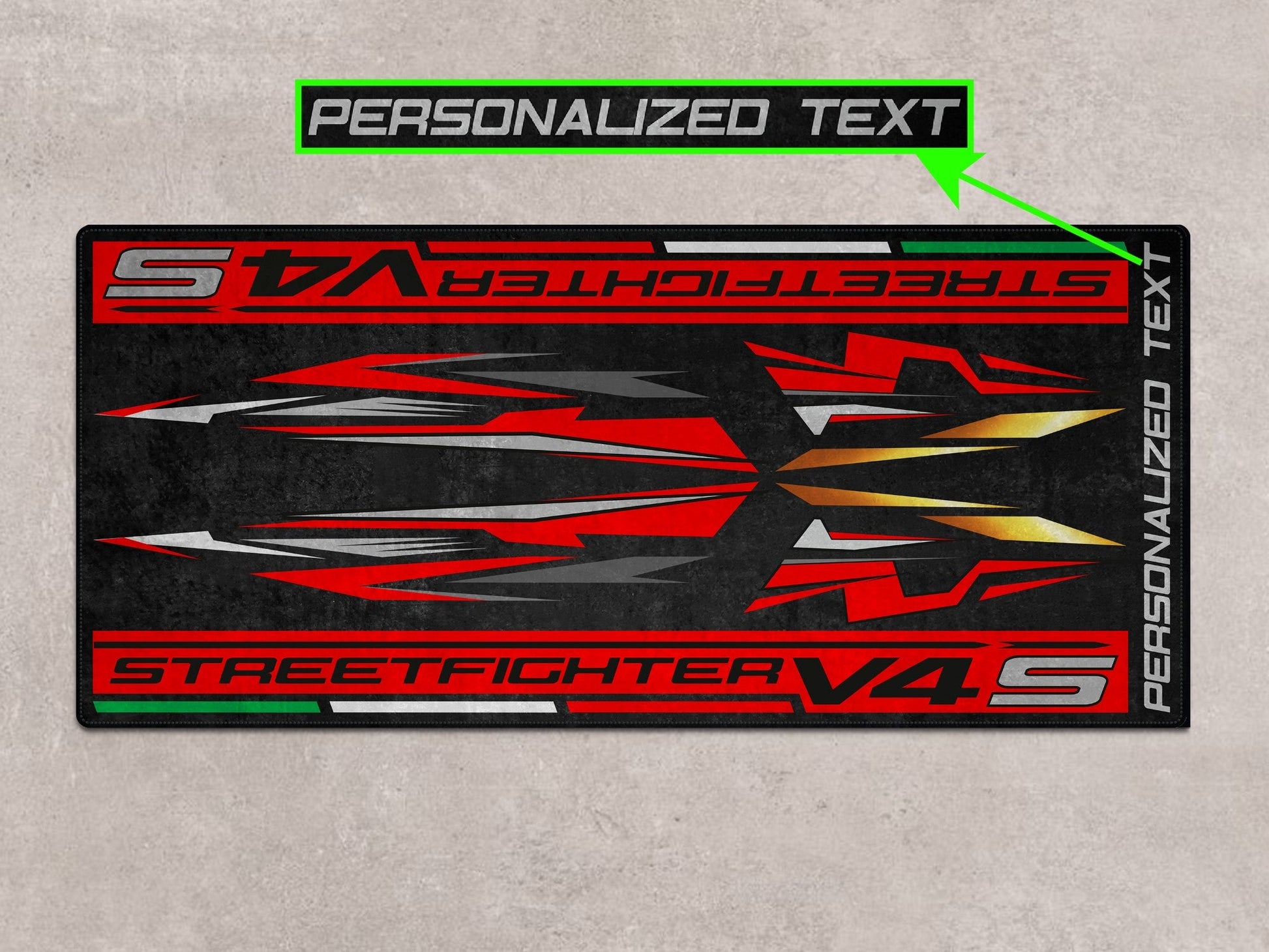 Designed Pit Mat for Ducati Streetfighter V4 S Motorcycle - MM7260 - Howling Moto