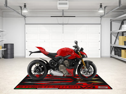 Designed Pit Mat for Ducati Streetfighter V4 S Motorcycle - MM7260 - Howling Moto