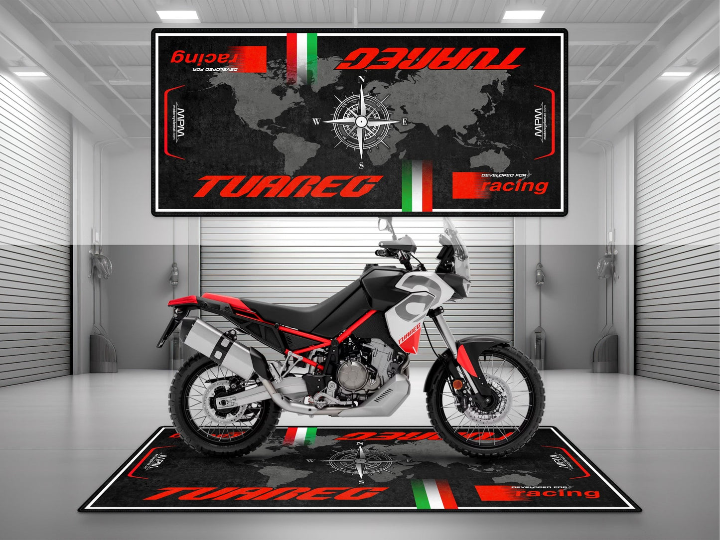 MPM Motorcycle Mat for Aprilia Tuareg - MM7274 - Howling Moto