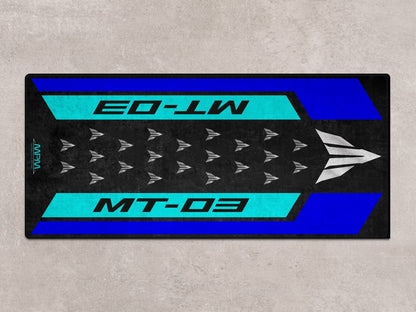 Designed Pit Mat for Yamaha MT-03 Motorcycle - MM7121 - Howling Moto