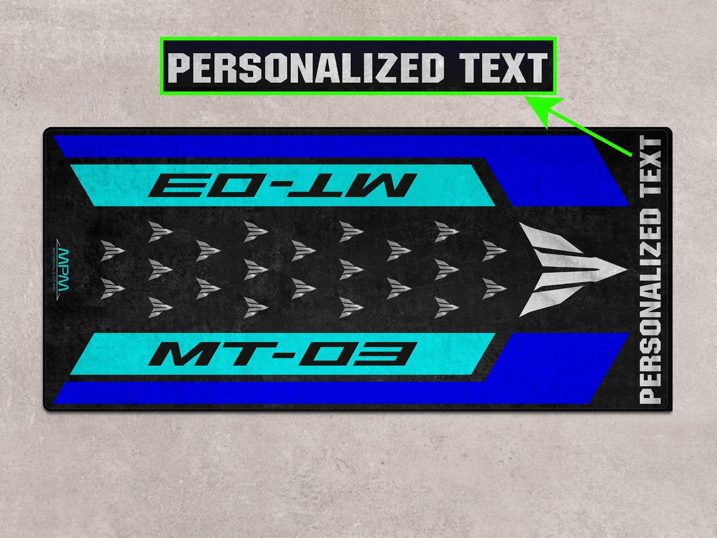 Designed Pit Mat for Yamaha MT-03 Motorcycle - MM7121 - Howling Moto