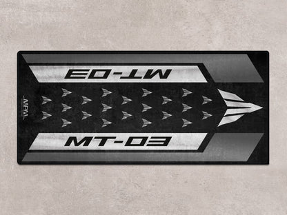 Designed Pit Mat for Yamaha MT-03 Motorcycle - MM7121 - Howling Moto