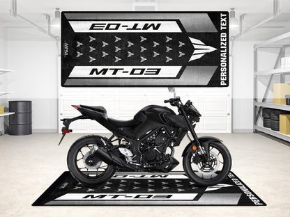 Designed Pit Mat for Yamaha MT-03 Motorcycle - MM7121 - Howling Moto