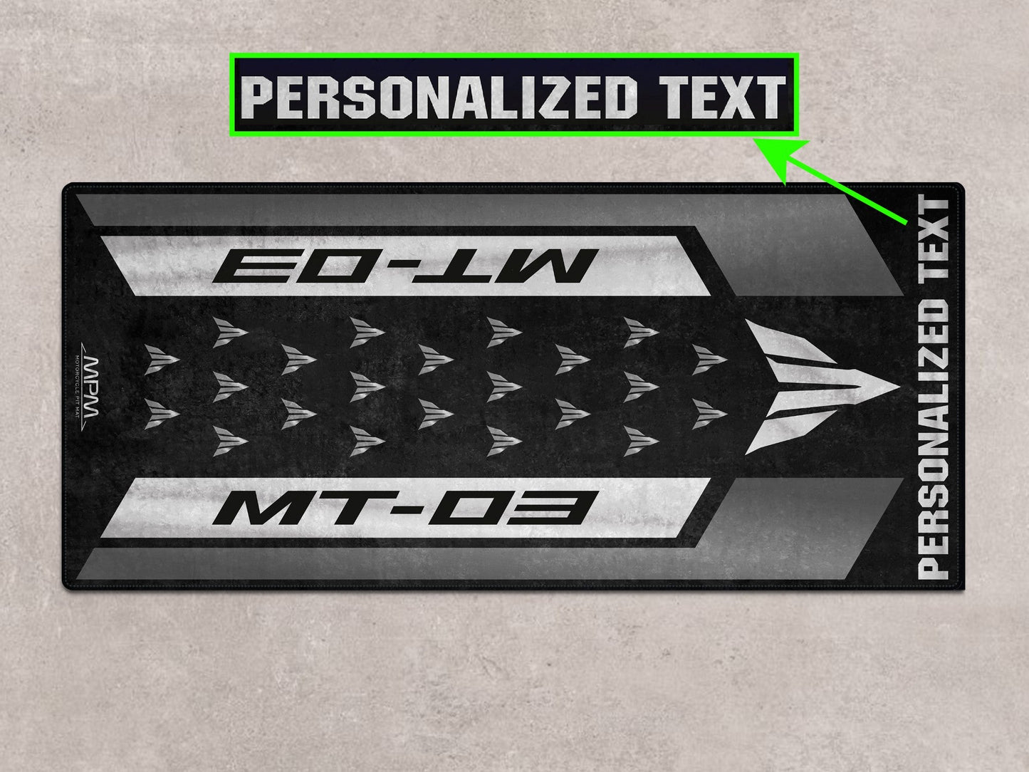 Designed Pit Mat for Yamaha MT-03 Motorcycle - MM7121 - Howling Moto
